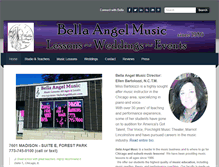 Tablet Screenshot of bellaangelmusic.com